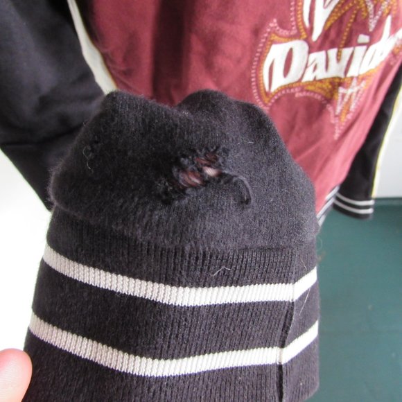 HARLEY DAVIDSON Black/Burgundy Full Zip Hoodie - Picture 8 of 8